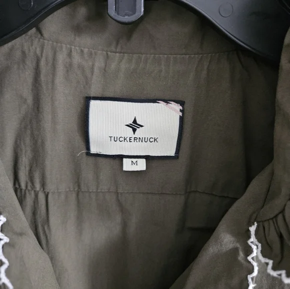 Tuckernuck Alice Olive Button-Down Midi Dress - Picture 4 of 5